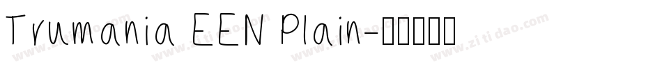 Trumania EEN Plain字体转换